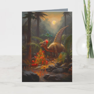 Agradecimento Cartão de Natal Pré-histórico