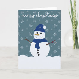Agradecimento Cartão de Natal Snowman