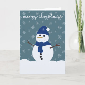 Agradecimento Cartão de Natal Snowman