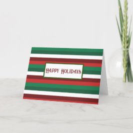 Agradecimento Cartão de Natal Vermelho e Verde