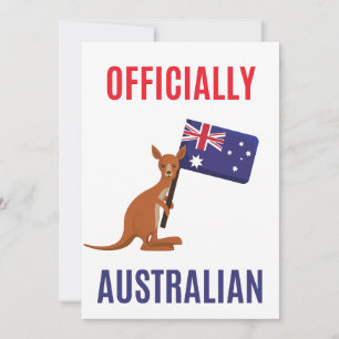 Agradecimento Cartão de Novo Cidadão Australiano Orgulhoso – Pre