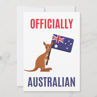 Agradecimento Cartão de Novo Cidadão Australiano Orgulhoso – Pre