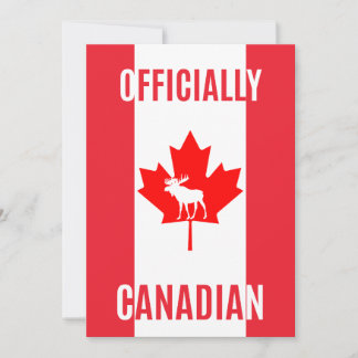 Agradecimento Cartão de Novo Cidadão Canadense Orgulhoso – Prese