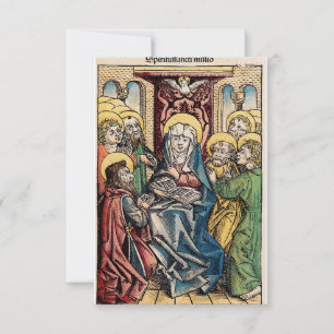 Agradecimento Cartão de Oração do Pentecostes da Crônica de Nure