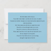 Cartão de Oração pela Paz