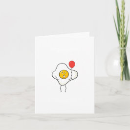 Agradecimento Cartão de ovo com balão, personalize, personalize