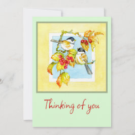 Agradecimento Cartão de Pássaros Sempre