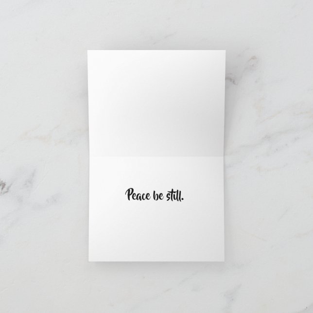 Agradecimento Cartão de Paz Dobrado Contra O Fogo (Interior)