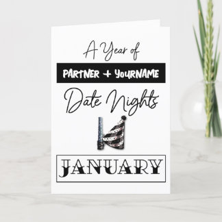 Agradecimento Cartão de presente personalizável para uma noite d