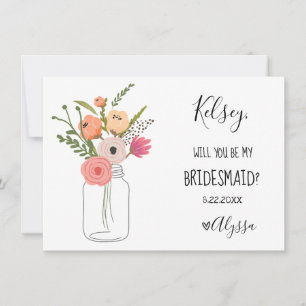 Agradecimento Cartão de Proposta do Partido Bridal do Casamento