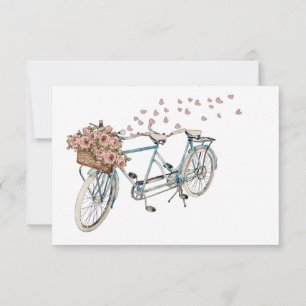 Agradecimento cartão de receitas de moto de aquarela tandem
