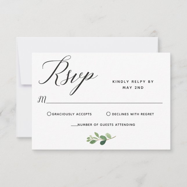 Agradecimento Cartão de Resposta Casamento (Frente)