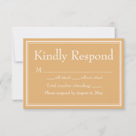 Agradecimento Cartão de Resposta de Casamento Minimalista Modern