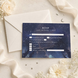 Agradecimento Cartão de Resposta para Casamento Celestial Flores