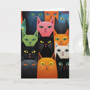 AGRADECIMENTO CARTÃO DE RETORNO DE ANIVERSÁRIO DE GATOS