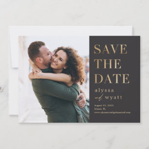 Agradecimento Cartão de Salvar Data de Casamento Lavish Glow Edi