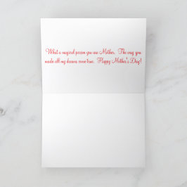 Agradecimento Cartão de saudação 5x7. Feliz Dia de as mães, Ragd