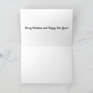 Agradecimento Cartão de saudação 5x7. Feliz Natal.