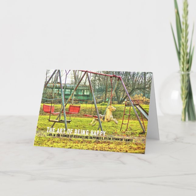 Agradecimento Cartão de Saudação BACKYARD PLAY (Frente)