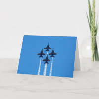 Cartão de Saudação Blue Angels