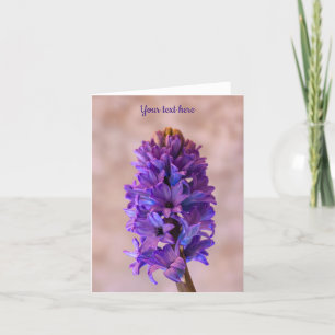 Agradecimento Cartão de saudação Blue Hyacinth