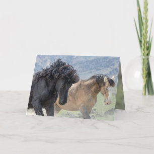 Agradecimento Cartão de Saudação Bubba e Scarface Wild Horse