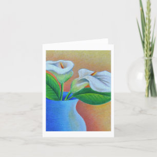 Agradecimento Cartão de saudação Calla Lily