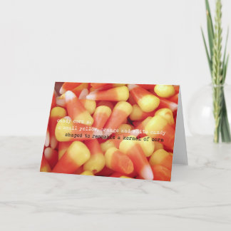 Agradecimento Cartão de Saudação CANDY CORN
