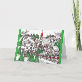 Agradecimento Cartão de Saudação da Vila de Natal 4