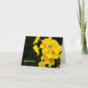 Agradecimento Cartão de saudação Daffodils