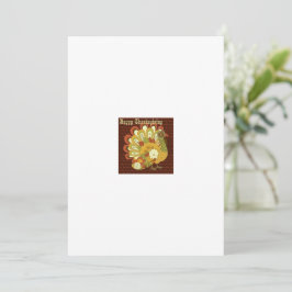 Agradecimento Cartão de Saudação de Ação de Graças