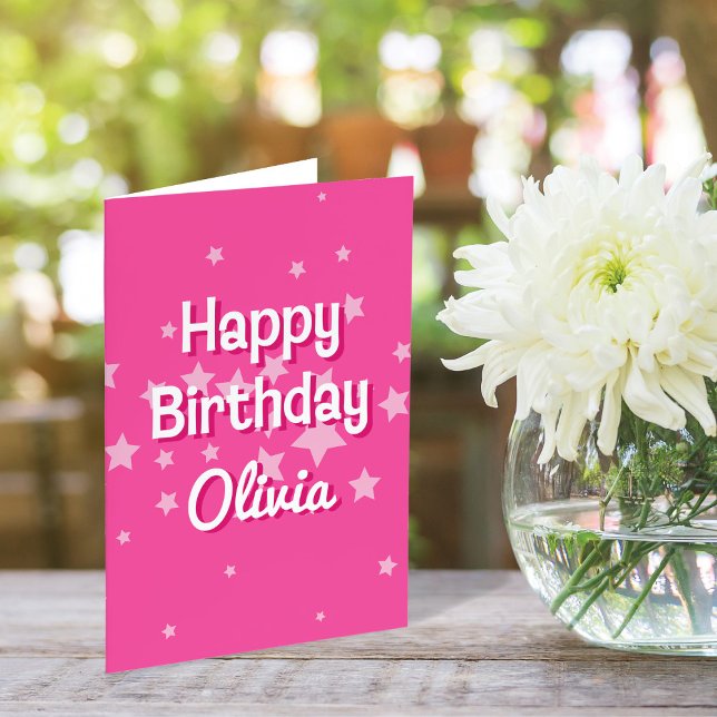 Agradecimento Cartão de Saudação de Aniversário para Estrelas Ro (Criador carregado)