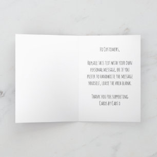 Agradecimento Cartão De Saudação De Aniversário Personalizado En