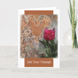 Agradecimento Cartão de Saudação de Bloom de primavera