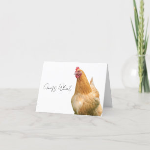 Agradecimento Cartão de saudação de Bumbum de frango