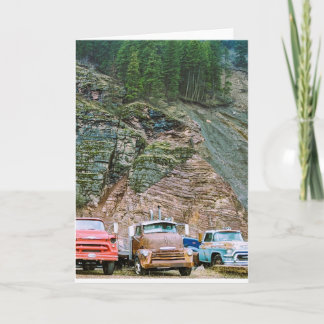 Agradecimento Cartão de Saudação de Caminhões Enganados