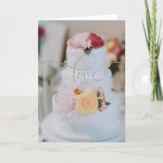 Agradecimento Cartão de Saudação de Casamento de Script Chic Mod