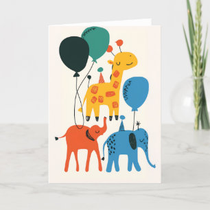Agradecimento Cartão de Saudação de Celebração Animal Reprodutor