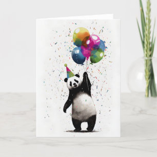 Agradecimento Cartão de Saudação de Celebração do Partido Panda