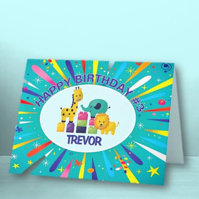 Agradecimento Cartão de saudação de criança Feliz Aniversário Pe (Criador carregado)