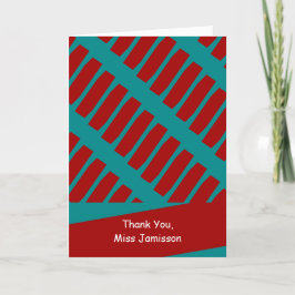 Agradecimento Cartão de Saudação de Dia de Apreciação do Profess