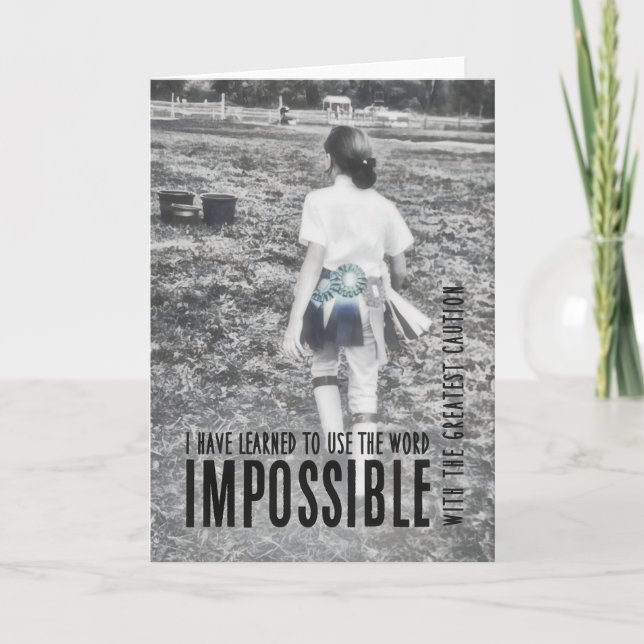 Agradecimento Cartão de Saudação de ÊXITO RIBBON (Frente)