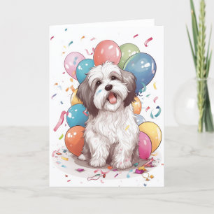 Agradecimento Cartão de Saudação de Festa de aniversário de Cach