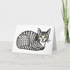 Agradecimento Cartão de saudação de gato