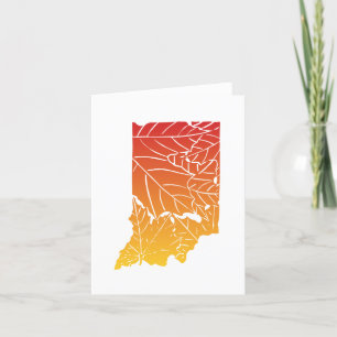 Agradecimento Cartão de Saudação de Indiana Autumn