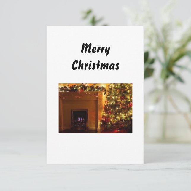 Agradecimento Cartão de Saudação de Natal (Em pé/Frente)