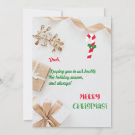 Agradecimento Cartão de saudação de Natal brilhante e feliz