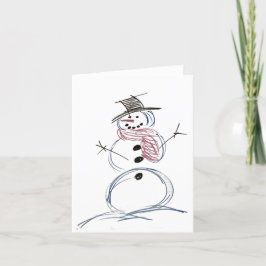 Agradecimento Cartão de Saudação de Natal Epic Joy Snowman