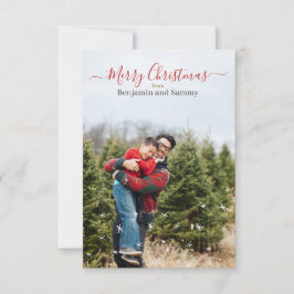 Agradecimento Cartão de Saudação de Natal Personalizado