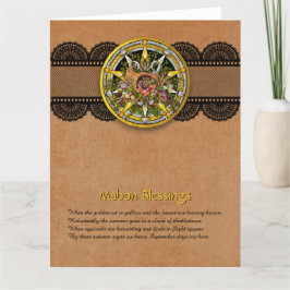 Agradecimento Cartão de saudação de outono de Mabon personalizáv